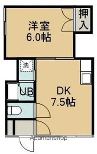 レジデンス富岡【105号室】の間取り