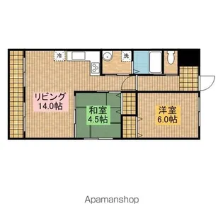 カルムシャンブル【4階】の間取り