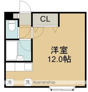 クレステージ宮前【1階】の間取り