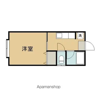 レジデンスきただ【102号室】の間取り