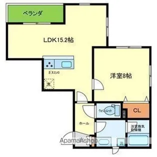 VILLA LE EUPHORIA KITANO【3階】の間取り