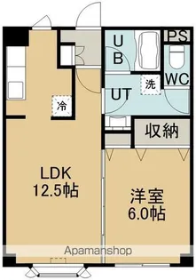 1LDKの間取り画像