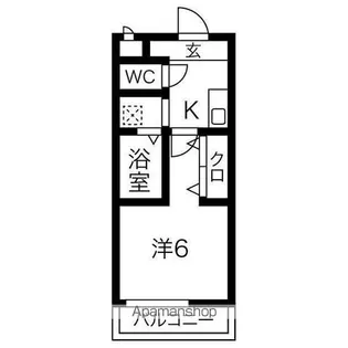 GORITON HOUSE【112号室】の間取り