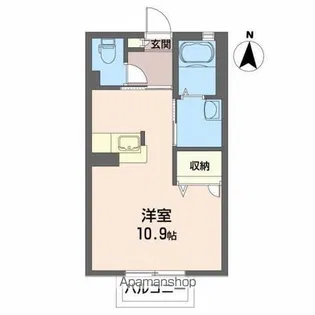 フローラ南【1階】の間取り