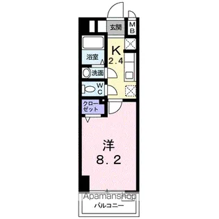 M&K.ホープマンション【8階】の間取り