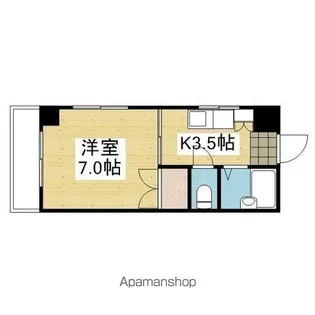 サントピア山越【3階】の間取り