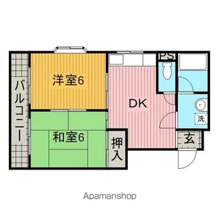 マンションメイト【302号室】の間取り