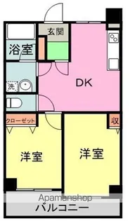 FLOS静岡天王町【8階】の間取り