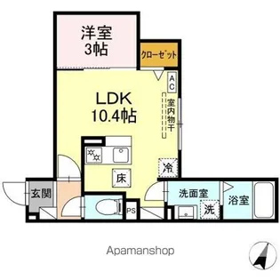DーHILLS広沢【1階】の間取り
