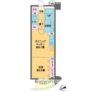 カスタリア池袋【4階】の間取り