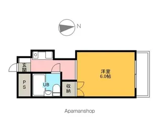 共立リライアンス子安Ⅱ【101号室】の間取り
