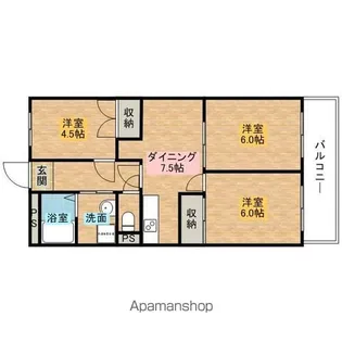 十王ビル【205号室】の間取り