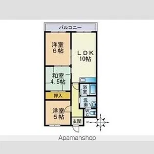 カーサアシュウ【208号室】の間取り