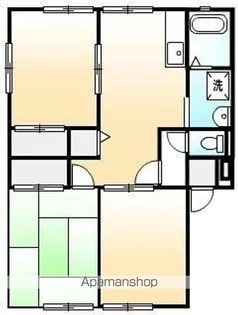 サンビレッジ西深津B【201号室号室】の間取り