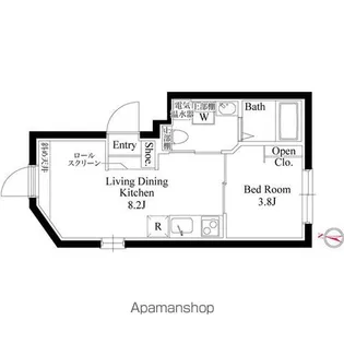 CASA GRAZIE 西大島【5階】の間取り