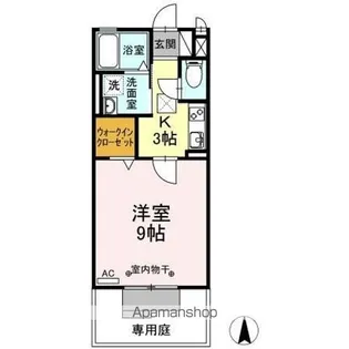 寄京南ハイツ【1階】の間取り