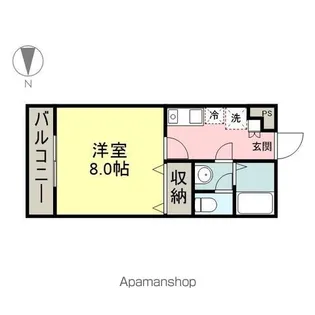 アウローラ【101号室】の間取り