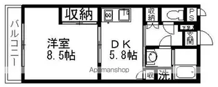 リッツ東静岡【4階】の間取り