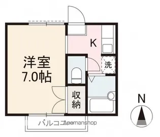 新北S.Yハイツ【1階】の間取り