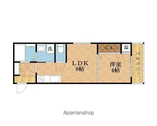 F ASECIA LICHT【3階】の間取り