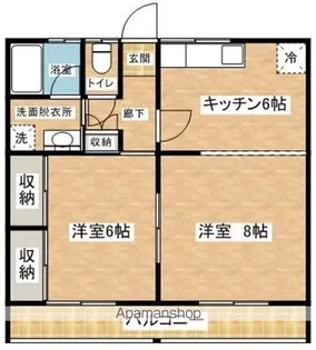 シティライフ【1-A号室】の間取り