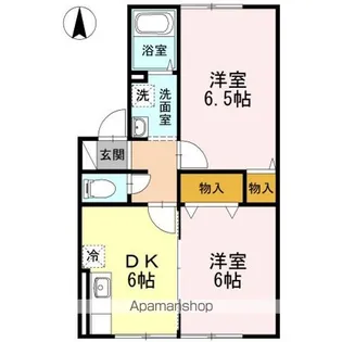 アヴァンティ浜田 B棟【1階】の間取り