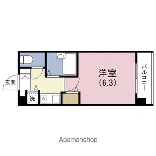 ディナスティ清水谷Ⅲ【10階】の間取り