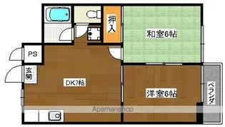 モアクレスト花田公園B棟【301号室】の間取り