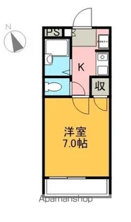 サンパークみずほ【205号室】の間取り