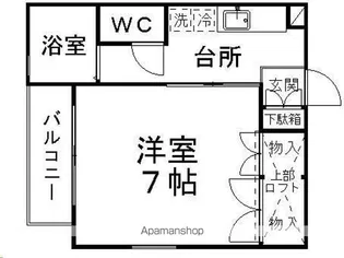 ピースフルマツダ【201号室】の間取り