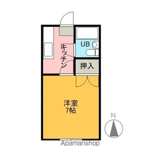 コーポとも【F号室】の間取り