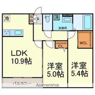SUNLIFE IN 桑名【103号室号室】の間取り