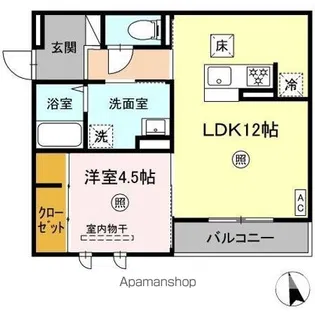PREMILIFE大州浜【1階】の間取り