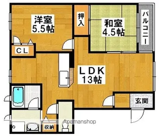 エン・フィールド 大饗【1階】の間取り