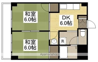 グランディール門田屋敷【7階】の間取り