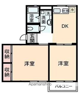 シティハイム蔵屋敷【2階】の間取り