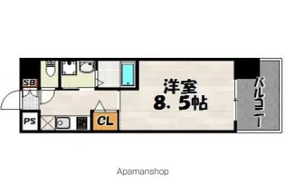 ウインステージ平尾【10階】の間取り