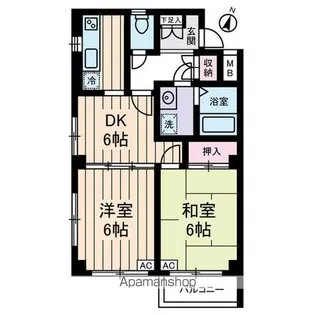 ルシーダ和泉【1階】の間取り