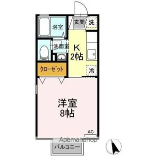 サンピア・K A棟B棟【1階】の間取り