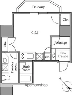 レジディア恵比寿Ⅱ【4階】の間取り