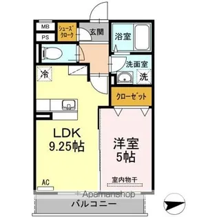 ハピネス2【3階】の間取り