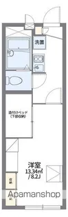 レオパレスアヴェニール【208号室】の間取り