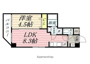 ガーデンコート稲毛【8階】の間取り