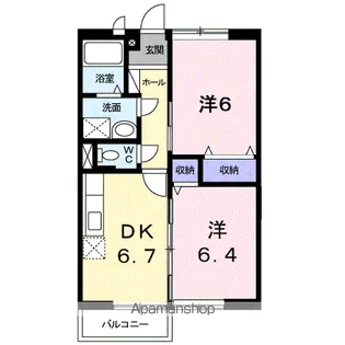 ルネサンス【2階】の間取り