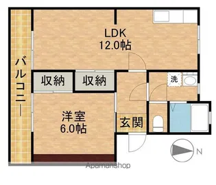 サンホーム曳馬【1階】の間取り