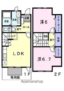 メゾン チドリ【1階】の間取り