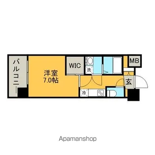 エンクレスト博多駅東【11階】の間取り