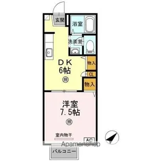 フローラルヒカリ【1階】の間取り