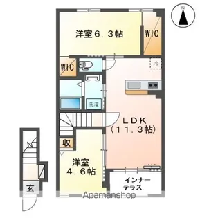 リーリエ【2階】の間取り