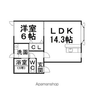ハイツポパム【2階】の間取り